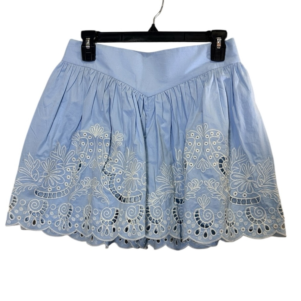 Conditions Apply by Anthro Verna Cottagecore Cotton Eyelet Full Shorts Sz M